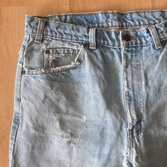 Vintage distressed Levis 619 orange tab - Picture 6 of 13
